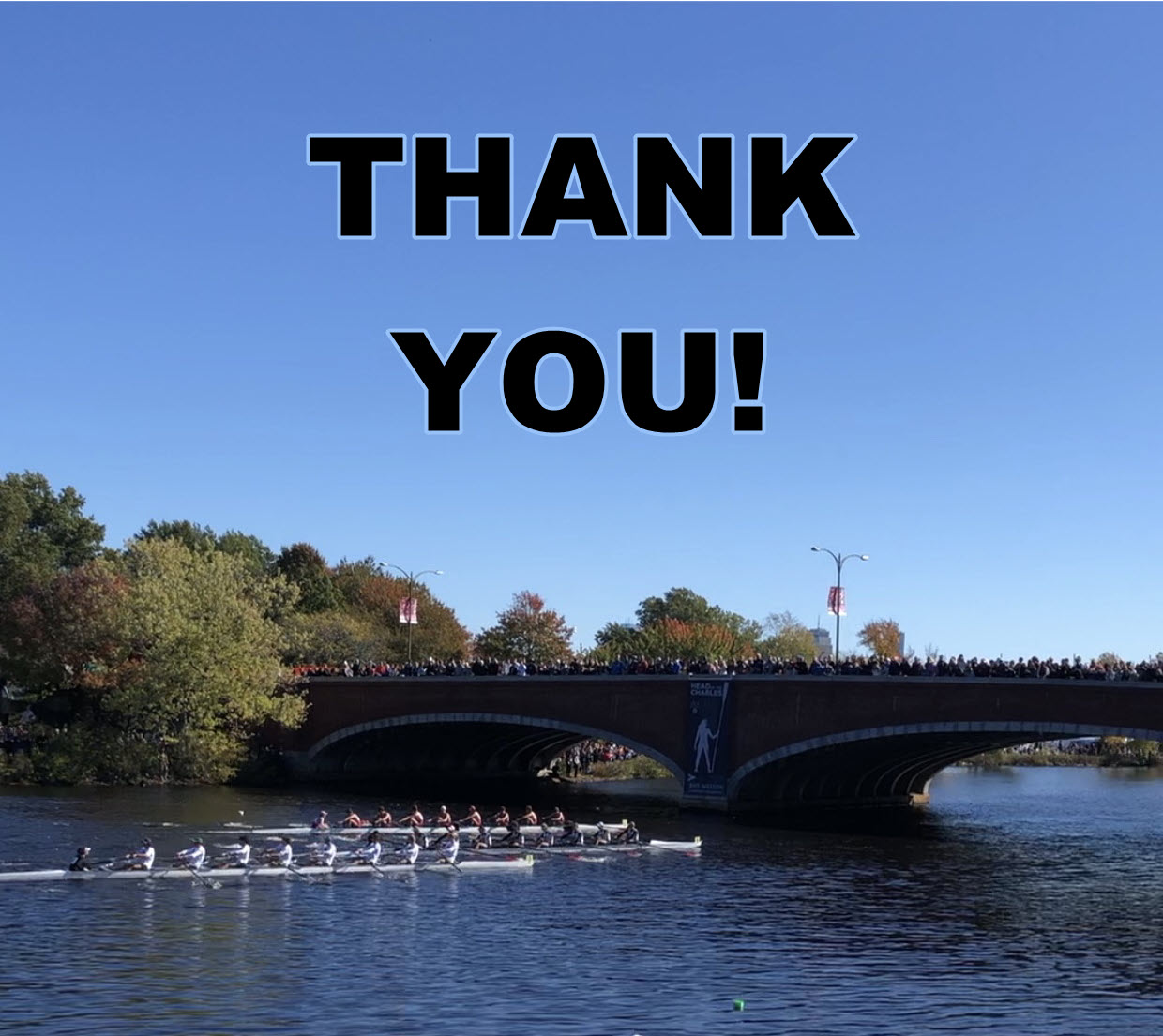 Thank you for another successful Head Of The Charles Regatta!